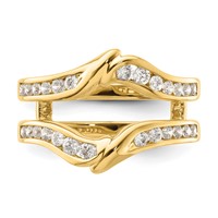 14K Yellow Gold 0.62 Carat Lab Grown Diamond VS SI+ G+ Complete Ring Guard view 4