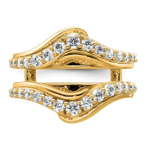 14k 1 carat Lab Grown Diamond VS+ F+ Complete Ring Guard