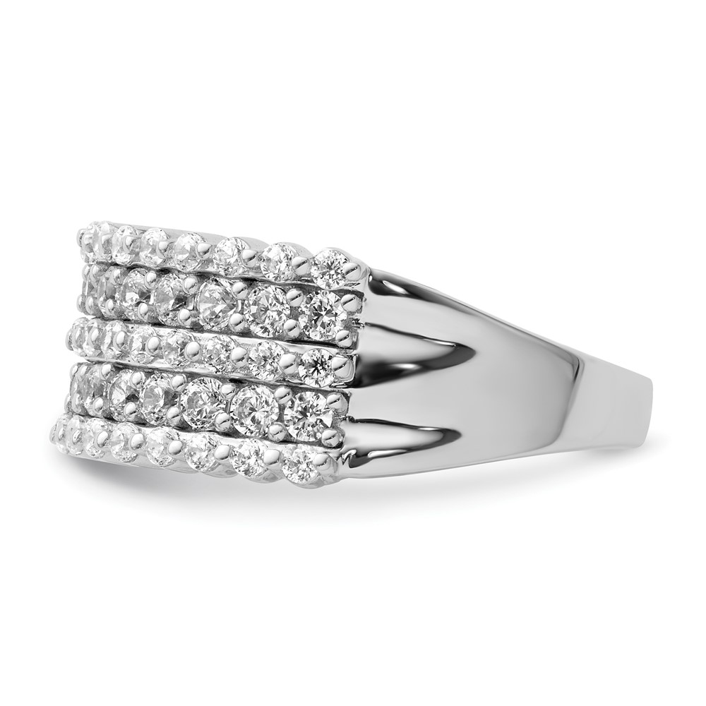 14k White Gold 1 1/2 carat Lab Grown Diamond VS/SI+ G+ Complete Fashion Band (RM9331-150-7WLG)