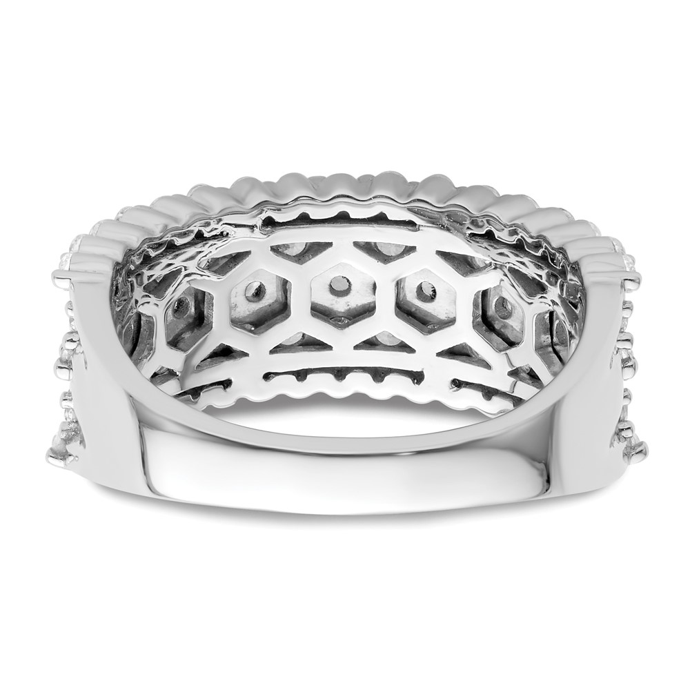 14k White Gold 1 1/2 carat Lab Grown Diamond VS/SI+ G+ Complete Fashion Band (RM9331-150-7WLG)