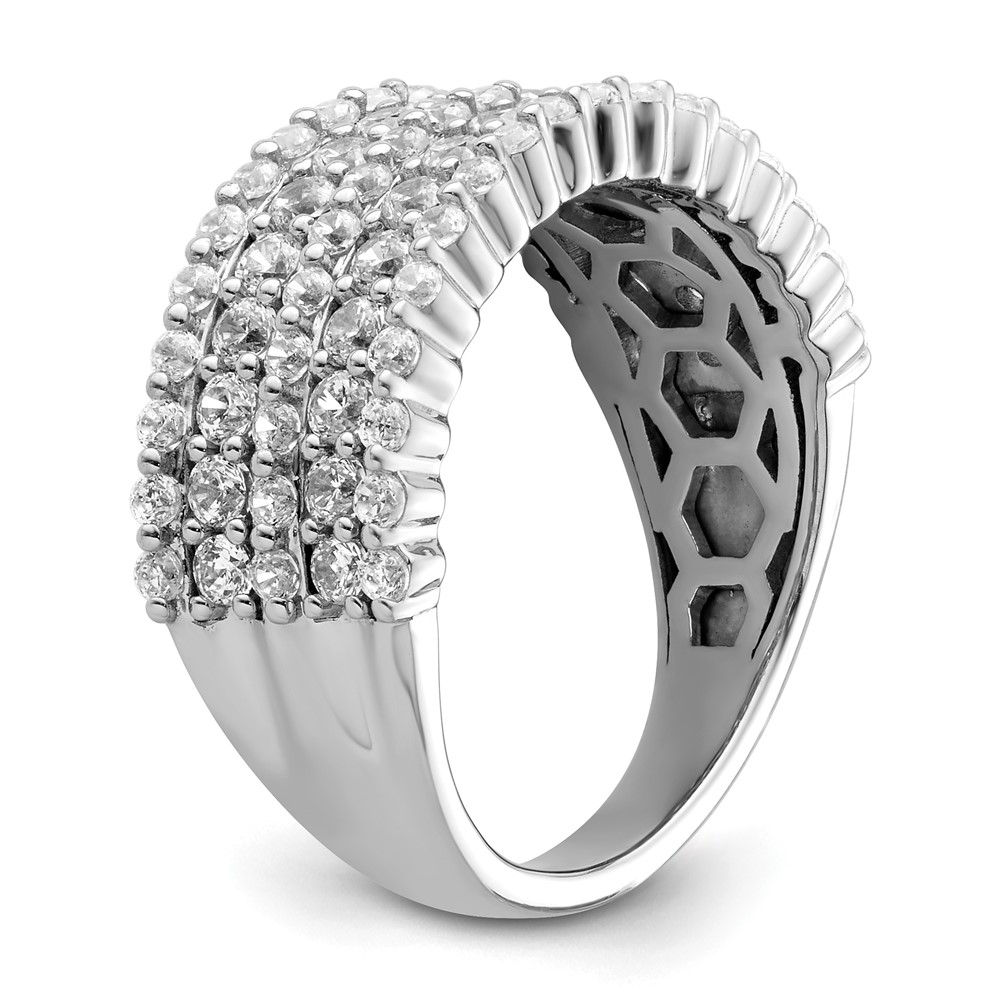 14k White Gold 1 1/2 carat Lab Grown Diamond VS/SI+ G+ Complete Fashion Band (RM9331-150-7WLG)