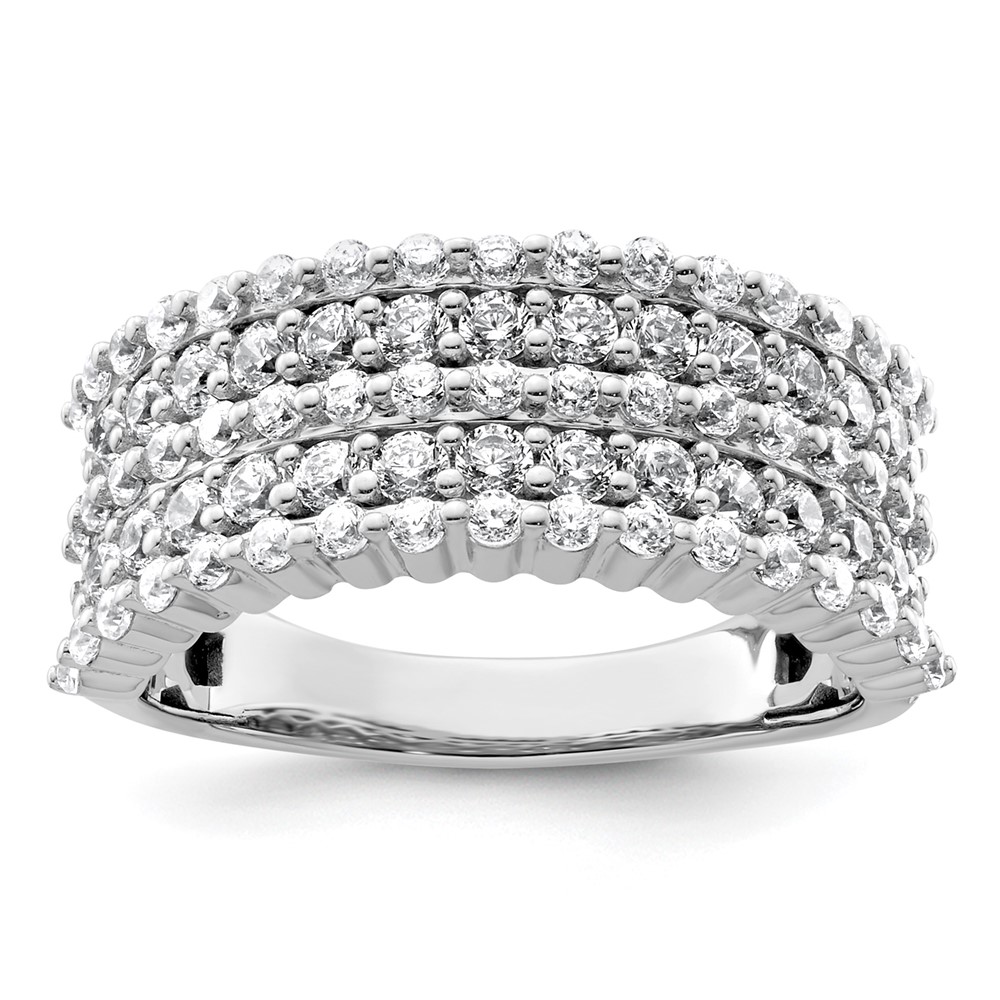 14k White Gold 1 1/2 carat Lab Grown Diamond VS/SI+ G+ Complete Fashion Band (RM9331-150-7WLG)