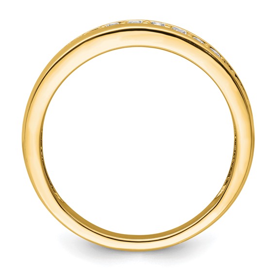 True Origin 14K Yellow Gold Men's 3/8 carat Lab Grown Diamond VS+ F+ Complete Band