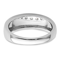 True Origin 14K White Gold Men's 0.25 Carat Lab Grown Diamond VS+ F+ Complete Band view 5