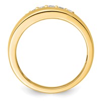 True Origin 14K Yellow Gold Men's 0.25 Carat Lab Grown Diamond VS+ F+ Complete Band view 2