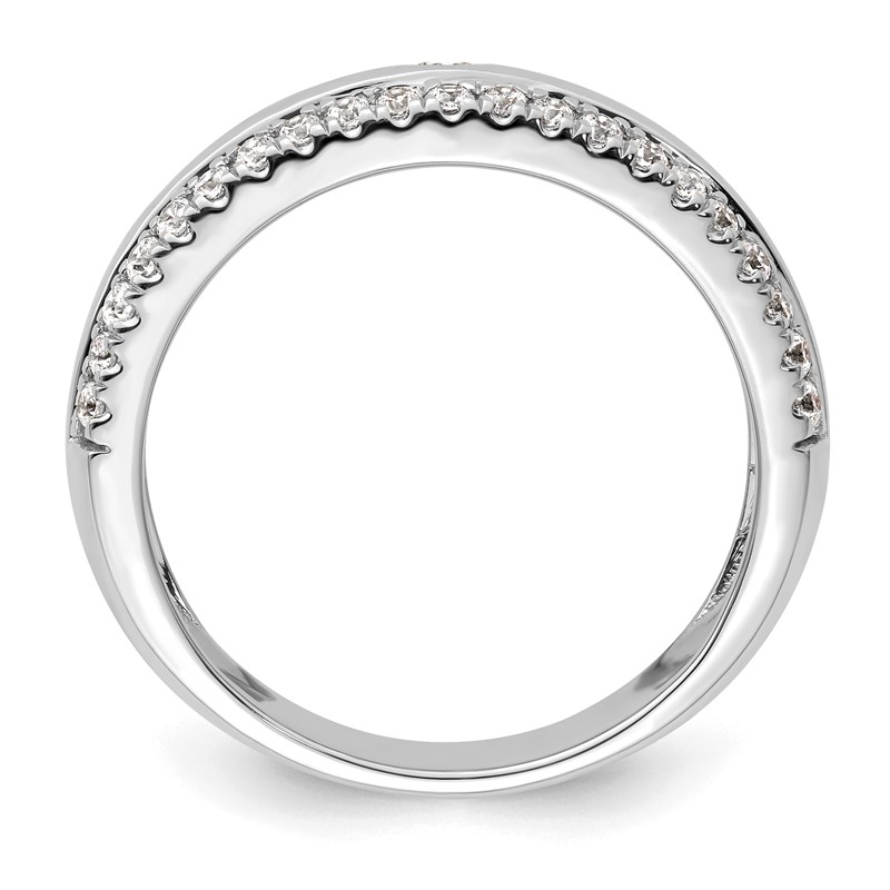 True Origin 14k White Gold Men's 1/2 carat Lab Grown Diamond VS D E F Band