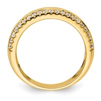 True Origin 14K Yellow Gold Men's 0.50 Carat Lab Grown Diamond VS+ F+ Complete Band view 2