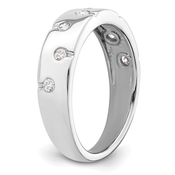 Platinum TRUE ORIGIN Lab Grown Diamond VS+ F+ Men's Band