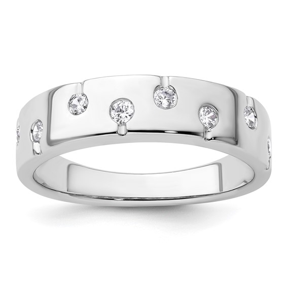 Platinum TRUE ORIGIN Lab Grown Diamond VS+ F+ Men's Band