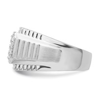 IBGoodman 14K White Gold 0.88 Carat Lab Grown Diamond VS SI+ G+ Men's Ring view 3