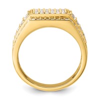 IBGoodman 14K Yellow Gold 1.38 Carat Lab Grown Diamond VS SI+ G+ Men's Ring view 2