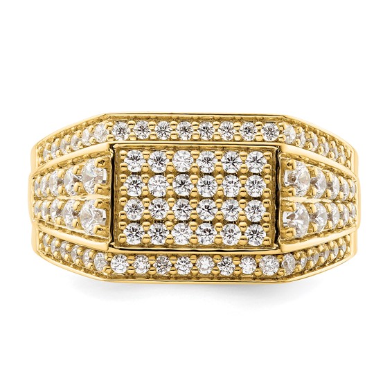IBGoodman 14k 1 3/8 carat Lab Grown Diamond VS/SI+ G+ Men's Ring