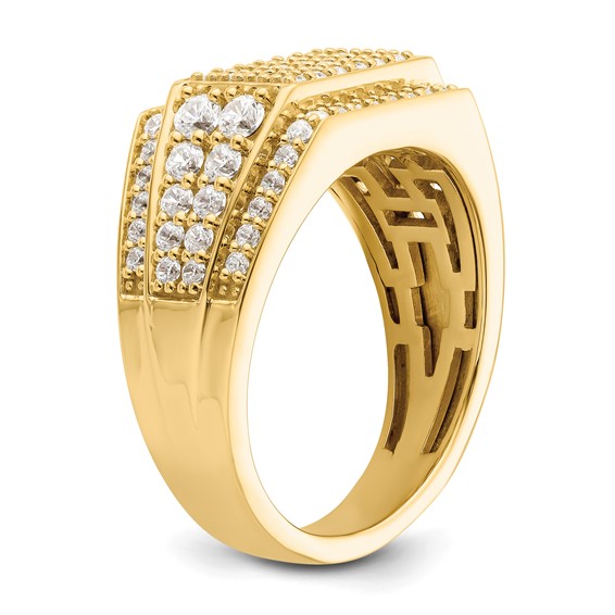 IBGoodman 14k 1 3/8 carat Lab Grown Diamond VS/SI+ G+ Men's Ring