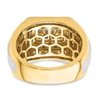 IBGoodman 14K Two-Tone 1 Carat Lab Grown Diamond VS SI+ G+ Men's Ring view 5