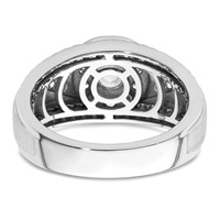 IBGoodman 14K White Gold 1 Carat Lab Grown Diamond VS SI+ G+ Complete Men's Cluster Ring view 5