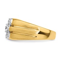 IBGoodman 14K Two-Tone 1 Carat Lab Grown Diamond VS SI+ G+ Complete Men's Ring view 3