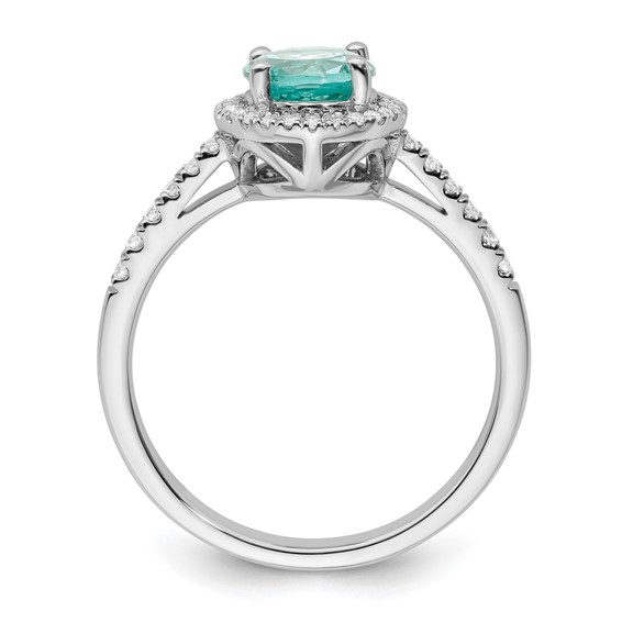 Gold Pure Serenity Diamond & Created Paraiba Jewelry