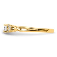14K Yellow Gold 0.33 Carat Lab Grown Diamond VS SI+ G+ Round Complete Halo Engagement Ring view 3