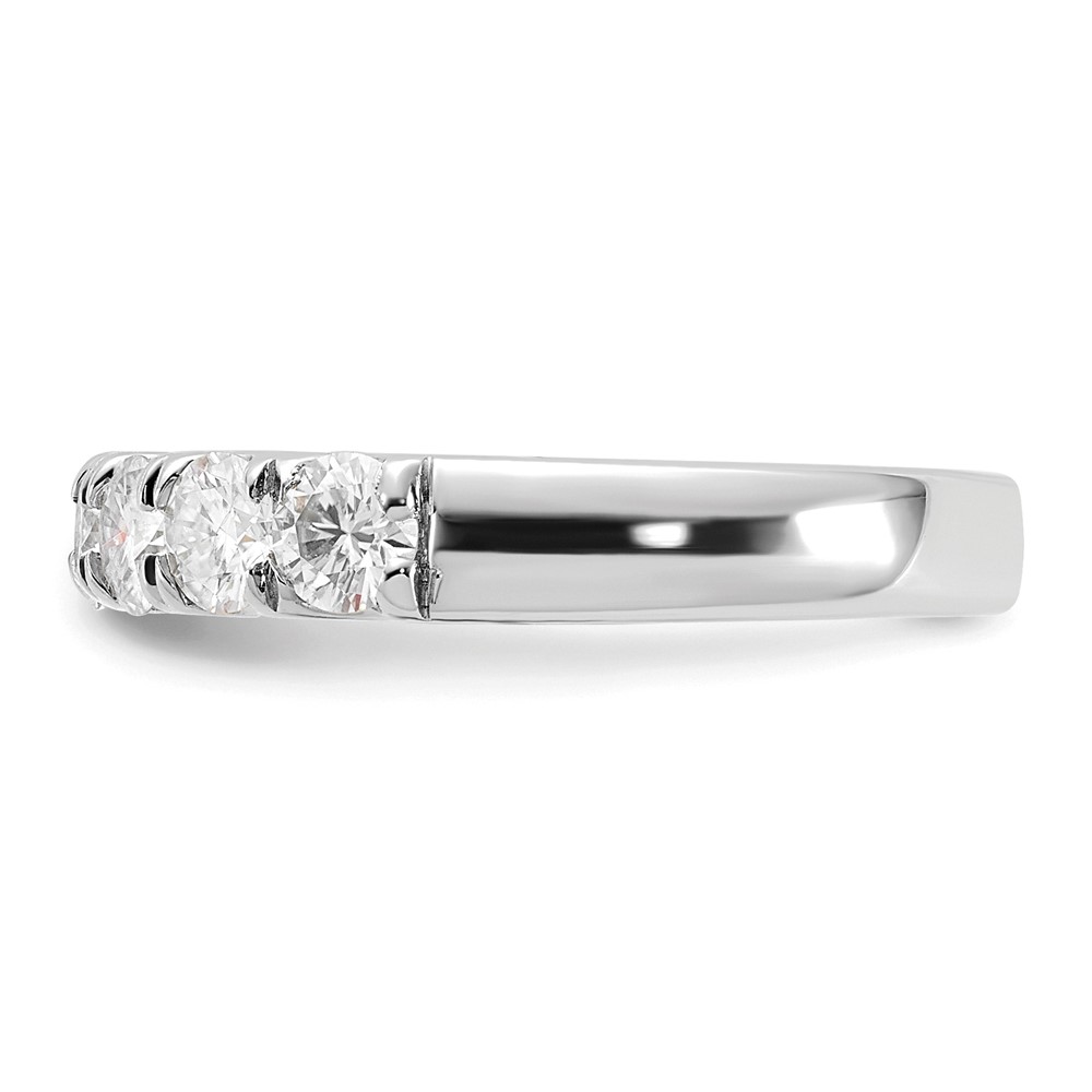 14k White Gold 1 carat Lab Grown Diamond VS/SI+ G+ Seven Stone Complete Band (RM9634B-100-WLG)