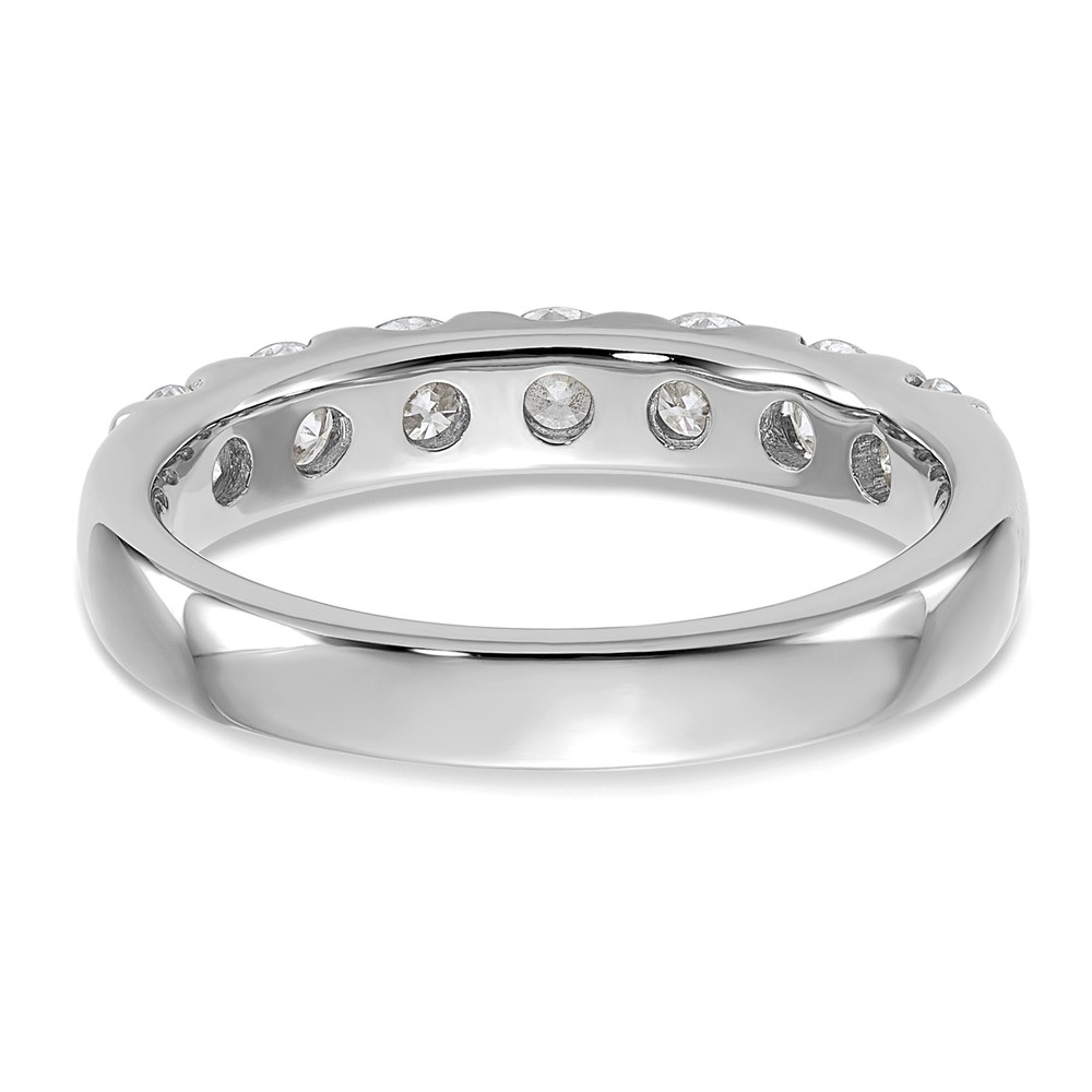 14k White Gold 1 carat Lab Grown Diamond VS/SI+ G+ Seven Stone Complete Band (RM9634B-100-WLG)