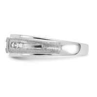 IBGoodman 10K White Gold 0.20 Carat Lab Grown Diamond VS SI+ G+ Complete Men's Ring view 3