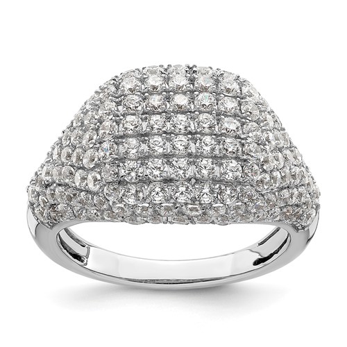 14K White Gold 2.25 Carat Lab Grown Diamond VS SI+ G+ Complete Cluster Fashion Ring
