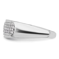 14K White Gold 0.25 Carat Lab Grown Diamond VS SI+ G+ Complete Ladies Band view 3