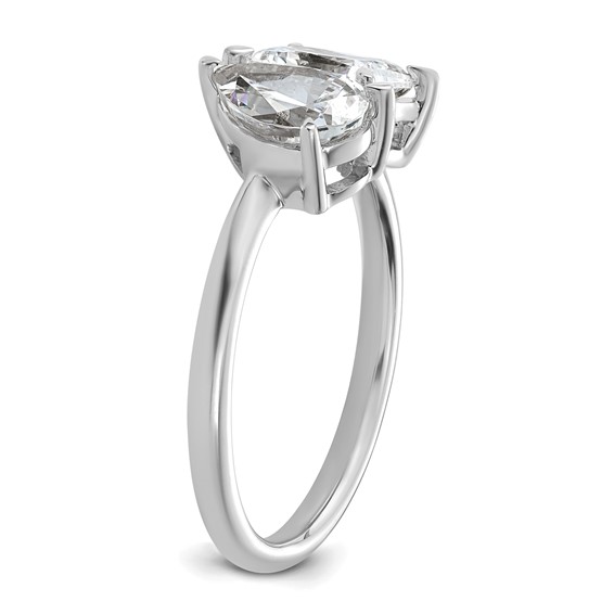 Gold Diamond Asymmetrical Rings