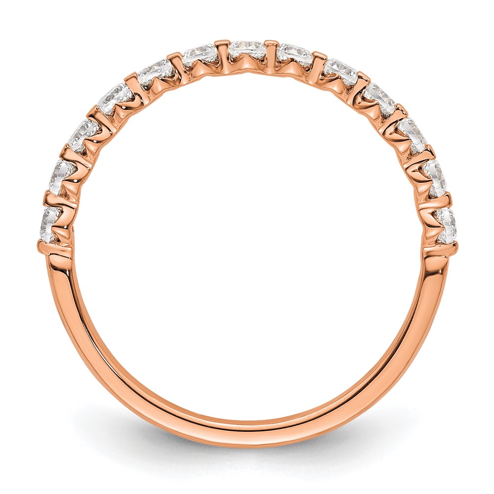 True Origin 14k Rose Gold 1/2 carat Lab Grown Diamond VS D E F Band (RM9982-045-RLD)