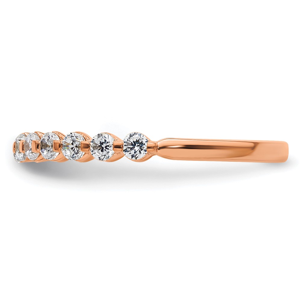 True Origin 14k Rose Gold 1/2 carat Lab Grown Diamond VS D E F Band (RM9982-045-RLD)