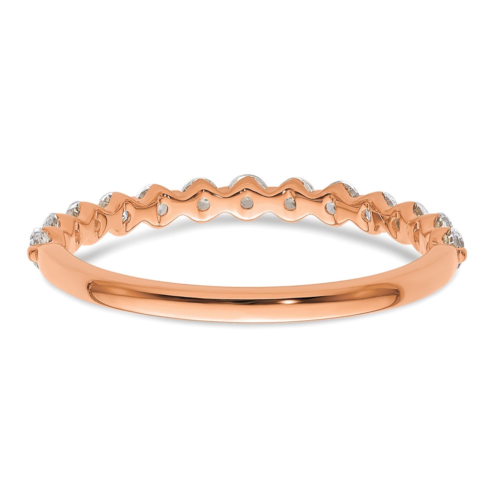 True Origin 14k Rose Gold 1/2 carat Lab Grown Diamond VS D E F Band (RM9982-045-RLD)