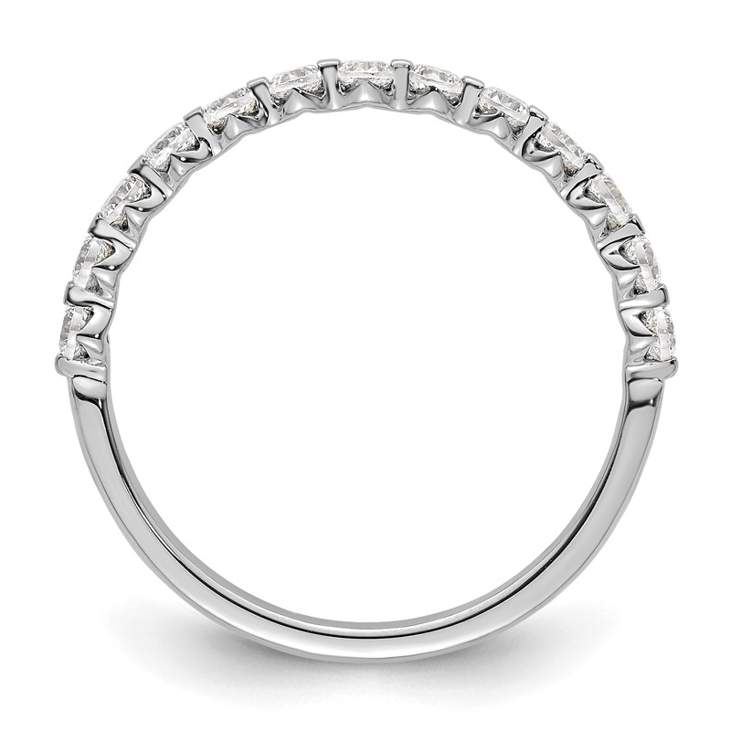 True Origin 14k White Gold 1/2 carat Lab Grown Diamond VS D E F Band