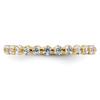 True Origin 14K Yellow Gold 0.50 Carat Lab Grown Diamond VS+ F+ Complete Wedding Band view 4