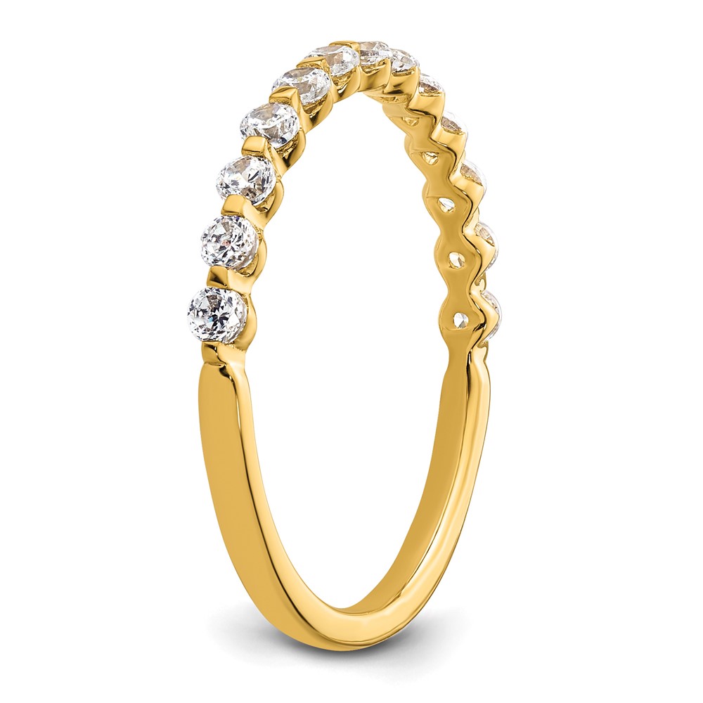 True Origin 14k 1/2 carat Lab Grown Diamond VS D E F Band (RM9982-045-YLD)