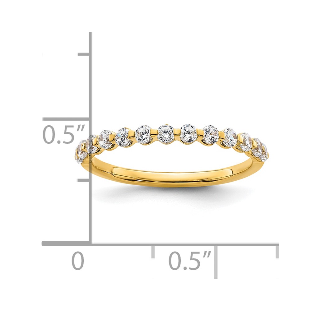 True Origin 14k 1/2 carat Lab Grown Diamond VS D E F Band (RM9982-045-YLD)