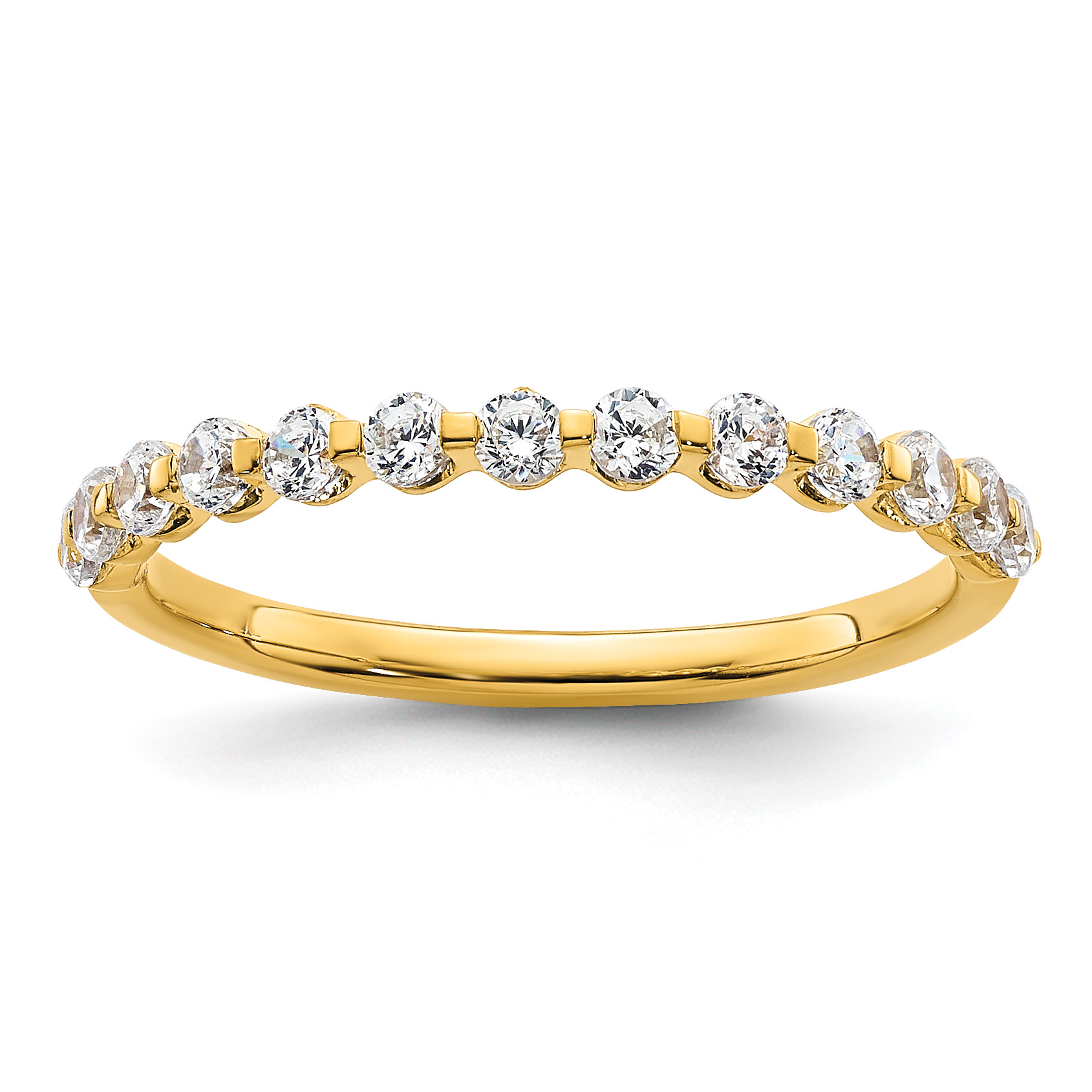 True Origin 14k 1/2 carat Lab Grown Diamond VS D E F Band (RM9982-045-YLD)