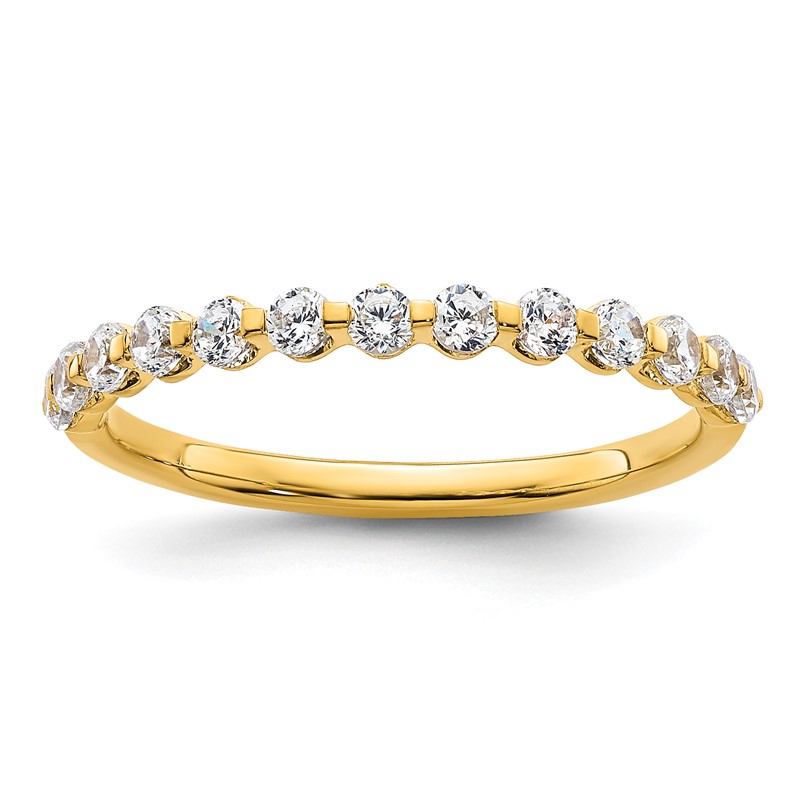 True Origin 14k 1/2 carat Lab Grown Diamond VS D E F Band