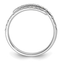 True Origin 14K White Gold 0.38 Carat Lab Grown Diamond VS+ F+ Complete Fashion Band view 2