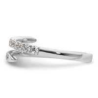 True Origin 14K White Gold 0.38 Carat Lab Grown Diamond VS+ F+ Complete Fashion Band view 3