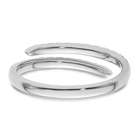 True Origin 14K White Gold 0.38 Carat Lab Grown Diamond VS+ F+ Complete Fashion Band view 5