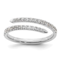 True Origin 14K White Gold 0.38 Carat Lab Grown Diamond VS+ F+ Complete Fashion Band view 1
