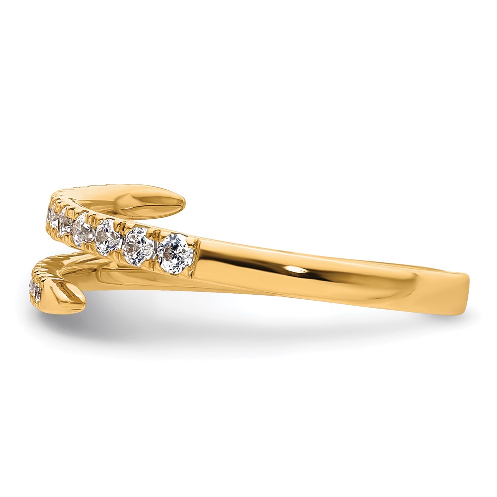 True Origin 14k 3/8 carat Lab Grown Diamond VS D E F Fancy Band (RM9983-040-YLD)