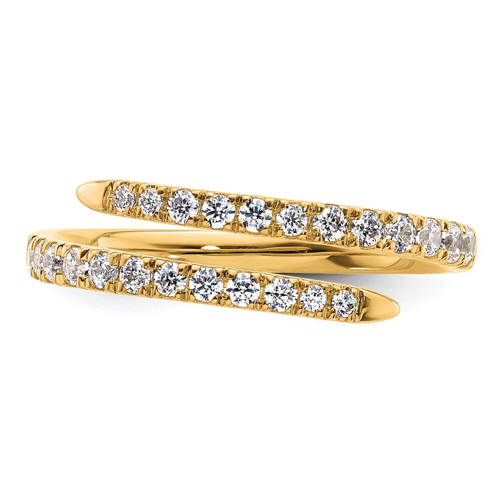 True Origin 14k 3/8 carat Lab Grown Diamond VS D E F Fancy Band (RM9983-040-YLD)