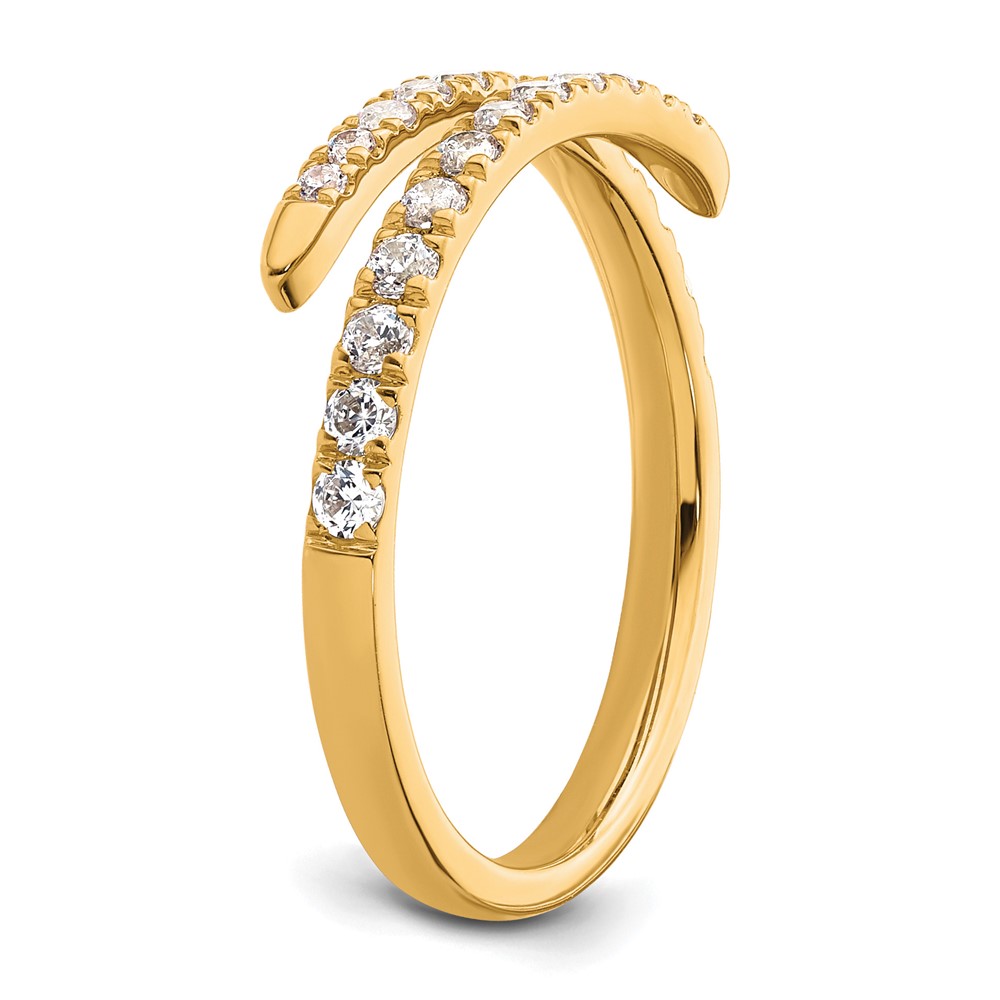 True Origin 14k 3/8 carat Lab Grown Diamond VS D E F Fancy Band (RM9983-040-YLD)