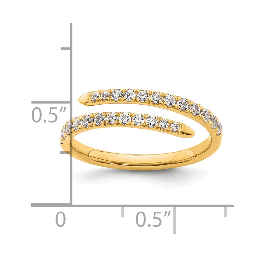 True Origin 14k 3/8 carat Lab Grown Diamond VS D E F Fancy Band (RM9983-040-YLD)