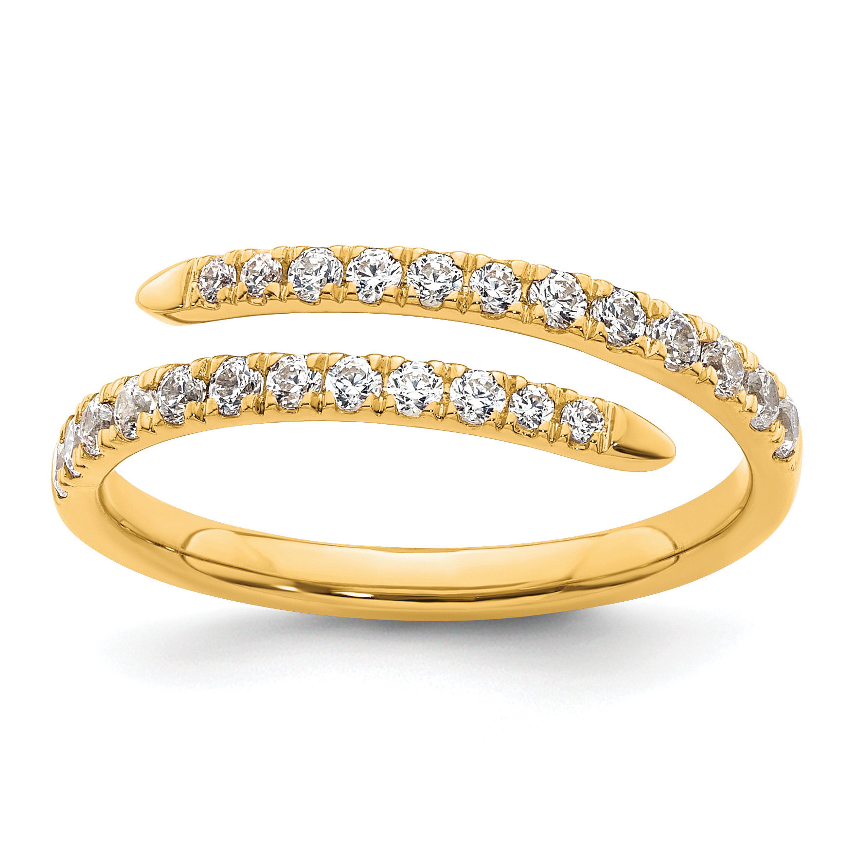 True Origin 14k 3/8 carat Lab Grown Diamond VS D E F Fancy Band (RM9983-040-YLD)