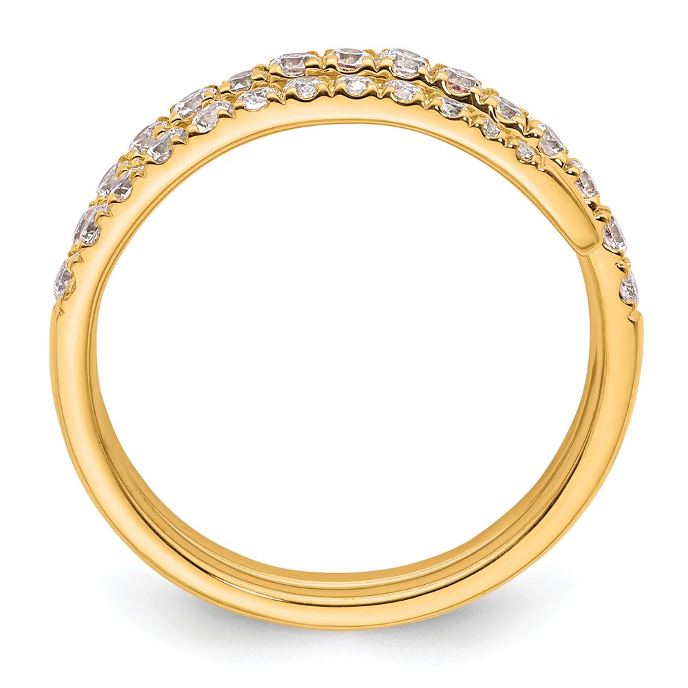 True Origin 14k /4 carat Lab Grown Diamond VS D E F Fancy Band (RM9984-080-YLD)