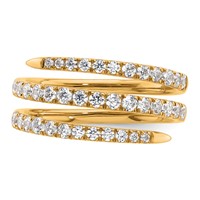 True Origin 14K Yellow Gold 0.75 Carat Lab Grown Diamond VS+ F+ Complete Fasion Band view 4