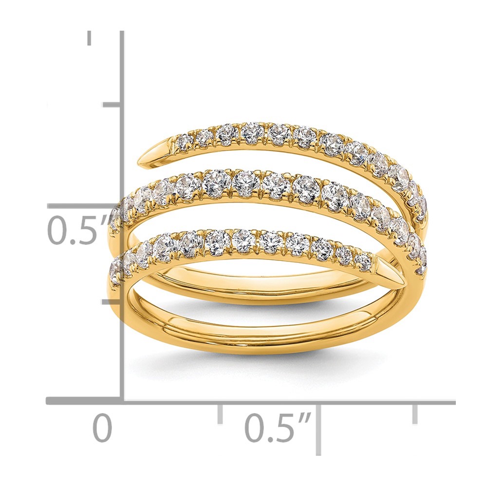 True Origin 14k /4 carat Lab Grown Diamond VS D E F Fancy Band (RM9984-080-YLD)
