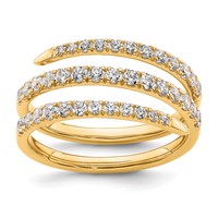 True Origin 14K Yellow Gold 0.75 Carat Lab Grown Diamond VS+ F+ Complete Fasion Band view 1